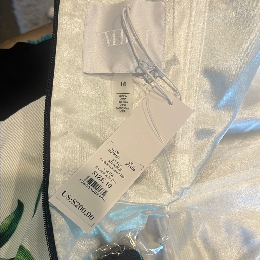 White House Black Market Cream Midi A-Line Dress - Picture 2 of 4